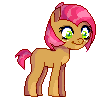 Size: 100x100 | Tagged: safe, babs seed, ask one bad apple, g4, ask, pixel art, simple background, solo, sprite, transparent background