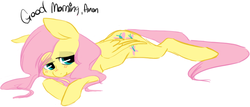 Size: 808x345 | Tagged: safe, artist:elslowmo, artist:php27, fluttershy, g4, colored, sleepy