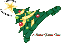 Size: 4000x2885 | Tagged: safe, g4, hearth's warming eve (episode), christmas, christmas tree, hat, hearth's warming eve, simple background, team fortress 2, transparent background, vector