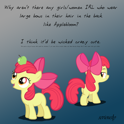 Size: 1337x1337 | Tagged: safe, apple bloom, g4, meta, question, suggestion
