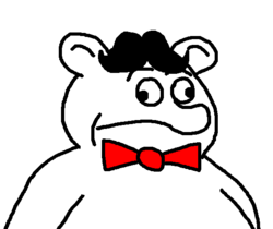 Size: 567x477 | Tagged: safe, arthur collins, bowtie, fat, ponified