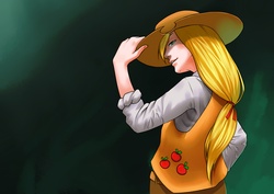 Size: 3507x2480 | Tagged: safe, artist:forgotten-wings, applejack, human, g4, humanized