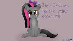 Size: 1920x1080 | Tagged: safe, artist:verminshy, oc, oc only, oc:crossie, pony, crying, sad, solo, trap