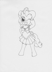 Size: 2372x3276 | Tagged: dead source, safe, artist:the-ross, pinkie pie, g4, color me, sailor moon (series), sailor senshi