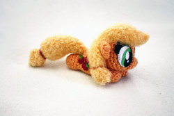 Size: 900x600 | Tagged: safe, artist:theharley, applejack, g4, chibi, irl, photo, toy