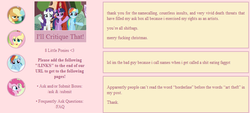 Size: 725x329 | Tagged: safe, meta, mlpcritique, text, trollbait, tumblr