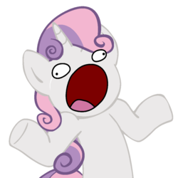 Size: 945x945 | Tagged: safe, sweetie belle, pony, g4, female, shrug, shrugpony, simple background, solo, sweetie derelle, transparent background, vector