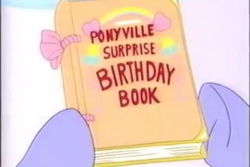 Size: 960x640 | Tagged: safe, screencap, a charming birthday, g3, book, hooves, ponyville surprise birthday book, underhoof