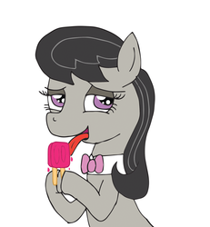 Size: 2082x2251 | Tagged: safe, artist:lumenglace, octavia melody, earth pony, pony, g4, female, licking, popsicle, solo