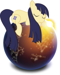 Size: 794x987 | Tagged: safe, artist:tollaner, pony, aurora borealis, browser ponies, bugged, globe, internet, internet browser, mozilla, patch, ponified, simple background, sleeping, solo, transparent background, world