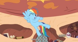 Size: 1577x857 | Tagged: safe, screencap, rainbow dash, g4, youtube caption, youtube link