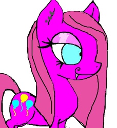 Size: 639x701 | Tagged: safe, artist:roxyrouge187, pinkie pie, g4, fangs, piercing, pinkamena diane pie