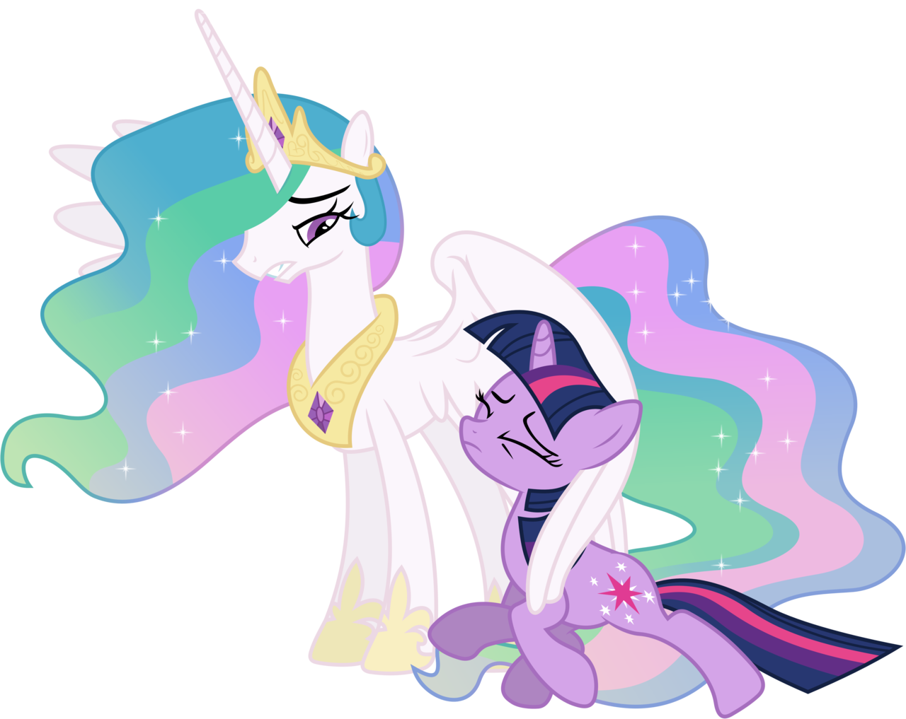 Принцесса сокращение. Princess Celestia Кристалл. Принцесса Твайлайт и Ластер Селестия. Принцесса Селестия молодая. Искорка и Селестия.