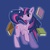 Size: 570x570 | Tagged: safe, artist:yoona, twilight sparkle, pony, unicorn, g4, book, female, magic, mare, pixiv, solo, unicorn twilight