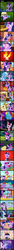 Size: 800x14640 | Tagged: safe, edit, edited screencap, screencap, applejack, cup cake, fluttershy, pinkie pie, princess cadance, princess celestia, princess luna, rainbow dash, rarity, sassaflash, sea swirl, seafoam, shining armor, spike, trixie, twilight sparkle, alicorn, changeling, earth pony, pegasus, pony, rapidash, unicorn, a canterlot wedding, a friend in deed, boast busters, bridle gossip, feeling pinkie keen, friendship is magic, g4, it's about time, lesson zero, magic duel, mmmystery on the friendship express, owl's well that ends well, read it and weep, sweet and elite, the crystal empire, the ticket master, background pony, birthday dress, crystal empire, elements of harmony, female, future twilight, hipgnosis, male, mare, pink floyd, poison joke, rapidash twilight, song reference, stallion, the dark side of the moon, wall of tags