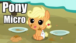 Size: 960x540 | Tagged: safe, applejack, g4, babyjack, cute, image macro