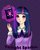 Size: 801x998 | Tagged: safe, artist:salamini, twilight sparkle, human, g4, book, humanized, magic