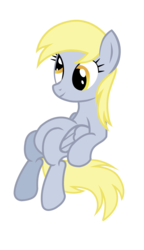 Size: 2300x4000 | Tagged: safe, artist:willowtails, derpy hooves, pegasus, pony, g4, female, high res, mare, meme, simple background, sitting, sitting lyra style, solo, transparent background, vector