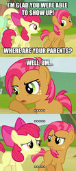 Size: 455x1024 | Tagged: safe, apple bloom, babs seed, g4, image macro