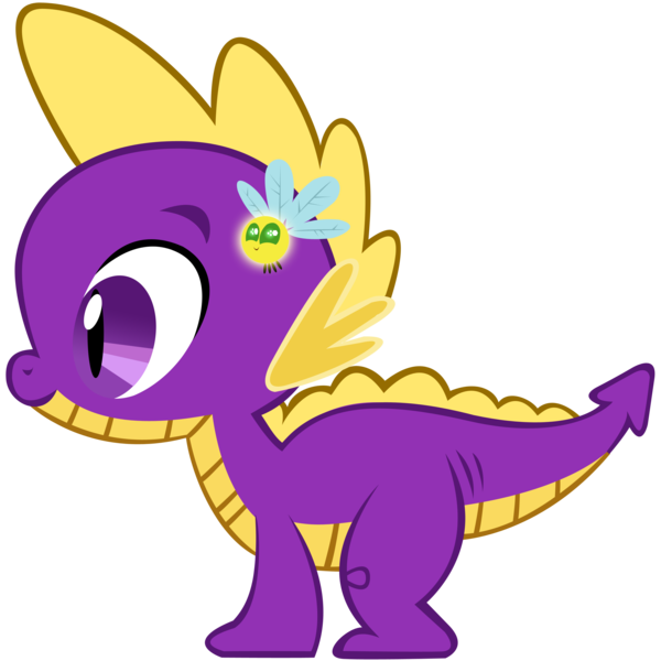 194105 artist lazypixel parasprite recolor safe simple background solo sparx spike spike as spyro spyro spyro the dragon transparent background vector derpibooru artist lazypixel parasprite recolor