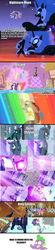 Size: 1280x5790 | Tagged: safe, edit, edited screencap, screencap, applejack, discord, fluttershy, king sombra, nightmare moon, pinkie pie, princess cadance, queen chrysalis, rainbow dash, rarity, shining armor, spike, twilight sparkle, g4, antagonist, meta