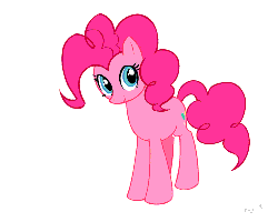 Size: 500x400 | Tagged: safe, artist:jiayi, pinkie pie, earth pony, pony, g4, animated, cute, diapinkes, female, looking at you, mare, simple background, solo, white background, wink