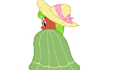 Size: 960x540 | Tagged: safe, maple apple, pony, apple family reunion, g4, animated, butt, butt shake, clothes, dress, hat, plot