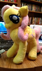 Size: 574x960 | Tagged: safe, artist:crotchstar, fluttershy, pony, g4, irl, photo, plushie, solo