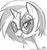 Size: 735x788 | Tagged: safe, artist:johnjoseco, dj pon-3, vinyl scratch, pony, unicorn, vampire, vampony, g4, bedroom eyes, black and white, broken glass, broken glasses, drool, fangs, female, glasses, grayscale, horn, kitchen eyes, mare, monochrome, open mouth, simple background, solo, sunglasses, vinyl the vampire, white background