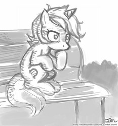 Size: 735x788 | Tagged: safe, artist:johnjoseco, lyra heartstrings, pony, unicorn, g4, crossover, death note, death note equestria, female, grayscale, l, monochrome, sitting lyra, solo