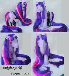 Size: 851x938 | Tagged: safe, artist:roogna, twilight sparkle, pony, g3, g4, clothes, corset, customized toy, irl, photo, solo, toy