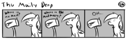 Size: 802x253 | Tagged: safe, artist:tetrapony, derpy hooves, pegasus, pony, comic:the daily derp, g4, comic, female, mare, the maily derp