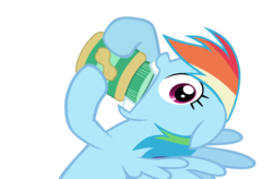 Size: 900x589 | Tagged: safe, rainbow dash, pegasus, pony, g4, my little pony: friendship is magic, the mysterious mare do well, female, peanut butter, simple background, solo, transparent background, vector