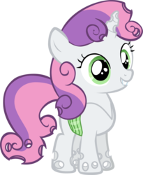 Size: 809x988 | Tagged: safe, sweetie belle, changeling, g4, changelingified, female, filly, simple background, solo, sweetiling, transparent background, vector
