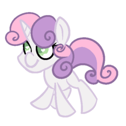 Size: 500x500 | Tagged: safe, artist:robynne, sweetie belle, g4, full body, looking up, simple background, solo, standing, transparent background