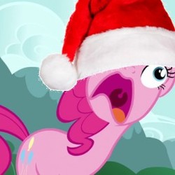 Size: 256x256 | Tagged: safe, pinkie pie, g4, hat, hearth's warming, pinkie frogmouth, santa hat