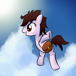 Size: 800x800 | Tagged: safe, artist:why485, makoto konno, ponified, the girl who leapt through time, tokikake