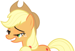 Size: 3990x2711 | Tagged: safe, artist:ambassad0r, applejack, earth pony, pony, g4, adventure in the comments, derp, female, simple background, solo, transparent background, vector