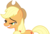 Size: 3990x2711 | Tagged: safe, artist:ambassad0r, applejack, earth pony, pony, g4, adventure in the comments, derp, female, simple background, solo, transparent background, vector