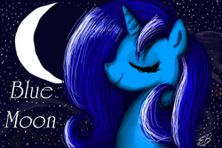 Size: 900x600 | Tagged: safe, artist:hungergamesowl, oc, oc only, pony, unicorn, moon