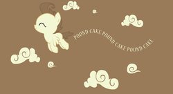 Size: 1210x660 | Tagged: safe, artist:goldfisk, pound cake, g4, cloud, cloudy, wallpaper