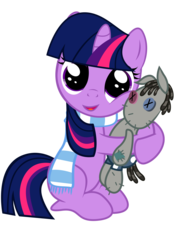 Size: 1087x1536 | Tagged: safe, artist:coltsteelstallion, smarty pants, twilight sparkle, pony, unicorn, g4, clothes, cute, female, filly, filly twilight sparkle, scarf, simple background, transparent background, twiabetes, vector, younger