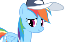 Size: 4000x2250 | Tagged: safe, artist:ambassad0r, rainbow dash, pony, g4, female, scrunchy face, simple background, solo, transparent background, vector