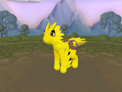 Size: 900x675 | Tagged: safe, zapdos, crossover, pokémon, ponified, spore