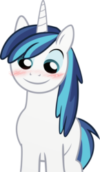 Size: 682x1172 | Tagged: safe, shining armor, pony, a canterlot wedding, g4, blushing, male, simple background, solo, transparent background, twily face, vector