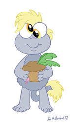 Size: 341x600 | Tagged: safe, artist:negaduck9, derpy hooves, g4, crossover, fraggle rock, fragglized, muffin, puppet, radish, species swap, the muppets