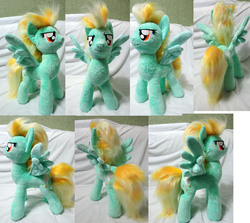 Size: 2798x2500 | Tagged: safe, artist:rens-twin, lightning dust, pony, g4, irl, photo, plushie, solo