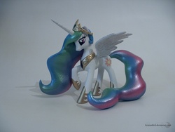 Size: 1440x1080 | Tagged: safe, artist:groovebird, princess celestia, pony, g4, brushable, customized toy, irl, photo, solo, toy