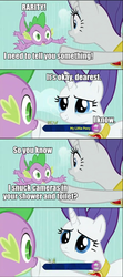 Size: 640x1440 | Tagged: safe, rarity, spike, g4, comic, female, male, ship:sparity, shipping, stalker spike, straight