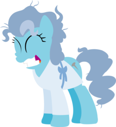 Size: 3927x4293 | Tagged: safe, artist:zarzox, screw loose, earth pony, pony, g4, cutie mark, eyes closed, female, grin, happy, hooves, insanity, lineless, mare, minimalist, simple background, smiling, solo, transparent background, vector